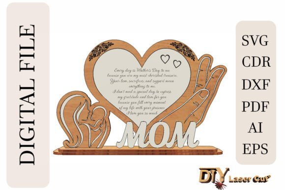 Regalo De Corazon Para El Dia De La Madre Creativo Digital